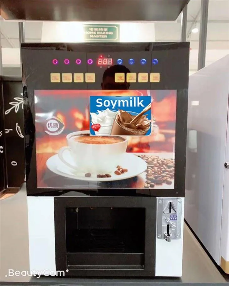 Yangi soya sutini sotish mashinasi