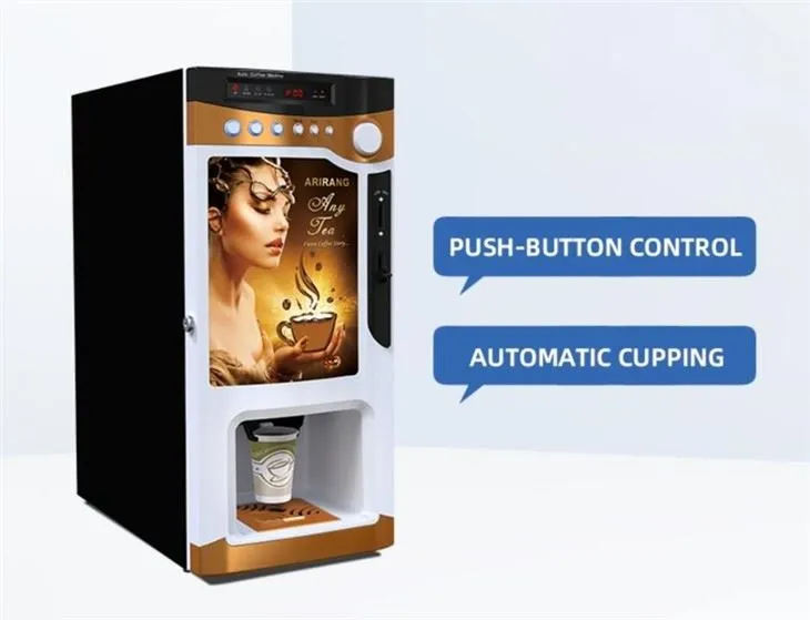 Eriydigan qahva sotish mashinasi