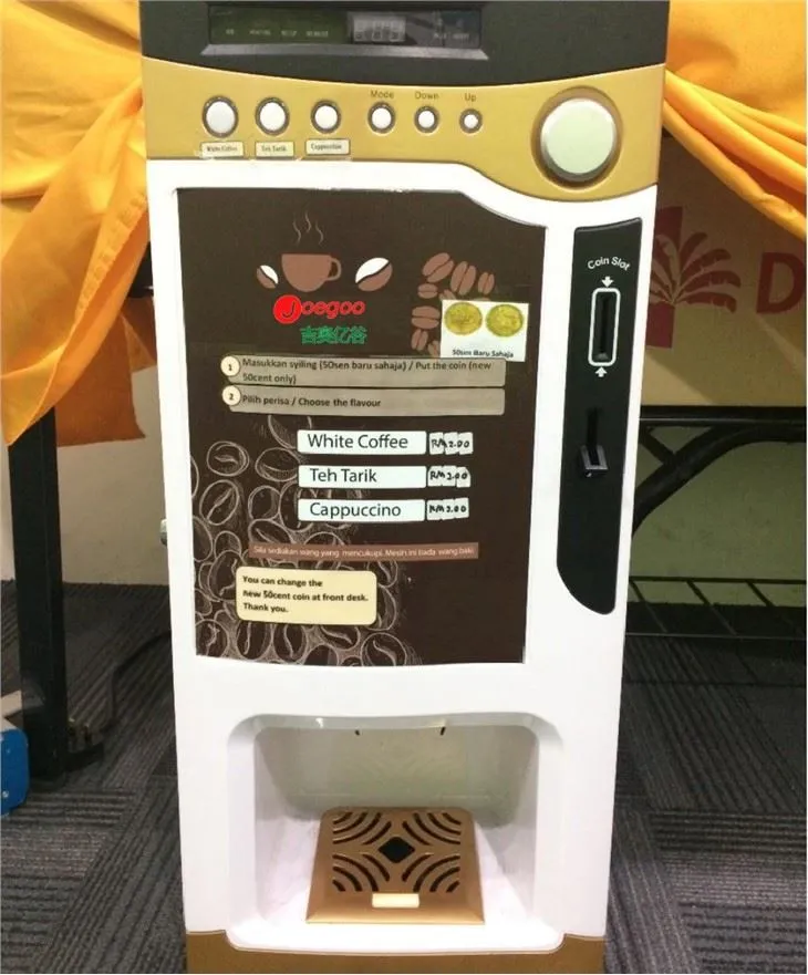 Liptondan foydalanish uchun choy kofe sotadigan mashina